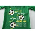 thumbnail image 5 of DDSOL Boy Pajamas Long Sleeves Football Pjs Cotton Sleepwear 2-Piece Green Size 7, 5 of 8