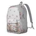 thumbnail image 4 of Floral Butterfly Pattern Canvas Bookbag – Large Capacity Travel Backpack with Durable Oxford Material and Anti-theft Features for Female Professionals, Students, and Outdoor Enthusiasts, 4 of 4