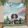 thumbnail image 3 of Happy Mother's Day Best Cavalier King Charles Spaniel Mom Ever Quilt Blanket Dog Lover Gifts Cozy Comforter Throw Blanket - 03002, 3 of 5