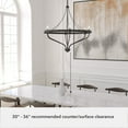 thumbnail image 5 of Hunter - Merlin 6-light Noble Bronze, Large Chandelier, Dimmable, Industrial Style, Empire Shaped, for Bedrooms, Dining, Living Rooms - 19796, 5 of 7