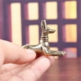 thumbnail image 6 of Brass Dog Shelf Decors Accent ,Sitting Dog Figurines Tabletop Centerpieces Home Decorations Retro Dog Decorative Objects, 6 of 9