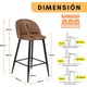 thumbnail image 2 of Set 2 Sillas Para Bar Cafetería Restaurante Cocina Marrón FurnitureR moderno, 2 of 6