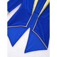 thumbnail image 4 of Yartina Kids Boys Velvet Long Sleeve Tailcoat Regal King/Prince Show Stage Performance Tuxedo Jacket Royal Blue 4, 4 of 7