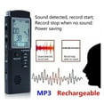 thumbnail image 4 of Voice Recorder USB 96 Hours Dictaphone Digital Voice Recorder with Screen, WAV, MP3 Player ,Multi-Function, 4 of 6