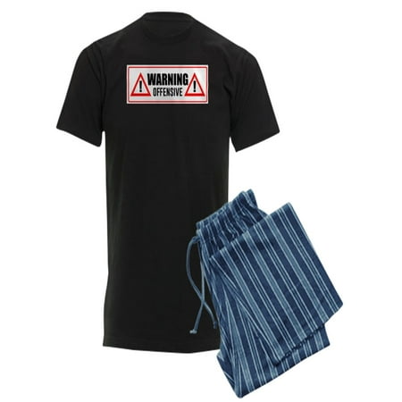 

CafePress - Warning Offensive - Men s Dark Pajamas