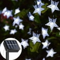 thumbnail image 3 of LINLIN Solar Star String Lights, 7M 50LED Star Garden Lights Star Fairy Lights Outdoor Solar Powered with 8 Mode Waterproof, 3 of 8