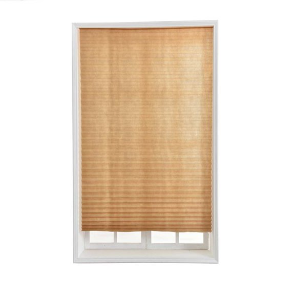 Self-Adhesive Pleated Blinds Half Blackout Windows Curtains Kitchen Balcony Shades Office Bathroom Windows Shades Pleated Blinds
