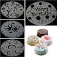 thumbnail image 2 of ZPAQI 4 Pack Unique Cake Stencils Cake Spray Molds Flower Cake Molds Spray Stencils, 2 of 9