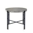 thumbnail image 3 of Steve Silver Comptoir Morgan Bicolore Gris et Noir Rond en Métal, 3 of 5