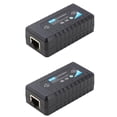 thumbnail image 1 of 2X 1 Port POE Extender 10/100Mbps with IEEE 802.3Af Standard Input/Output for IP Camera Transmission Distance 120 Meters, 1 of 5