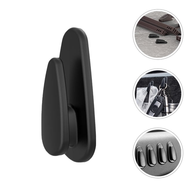 Raindrops 4Ud Gancho Organizador Negro Para Para Llaves Bolsas Y Accesorios