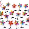 thumbnail image 5 of AOOOWER Pack of 24 Pinwheel Hair Clip Windmill Eye Catching Windmill Hair Embellishment, 5 of 13