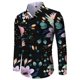 thumbnail image 1 of Camisa de traje con solapa y estampado floral de manga larga para hombre, informal, para exteriores, estilo urbano, de lujo, suave y cómoda, talla grande, 1 of 6