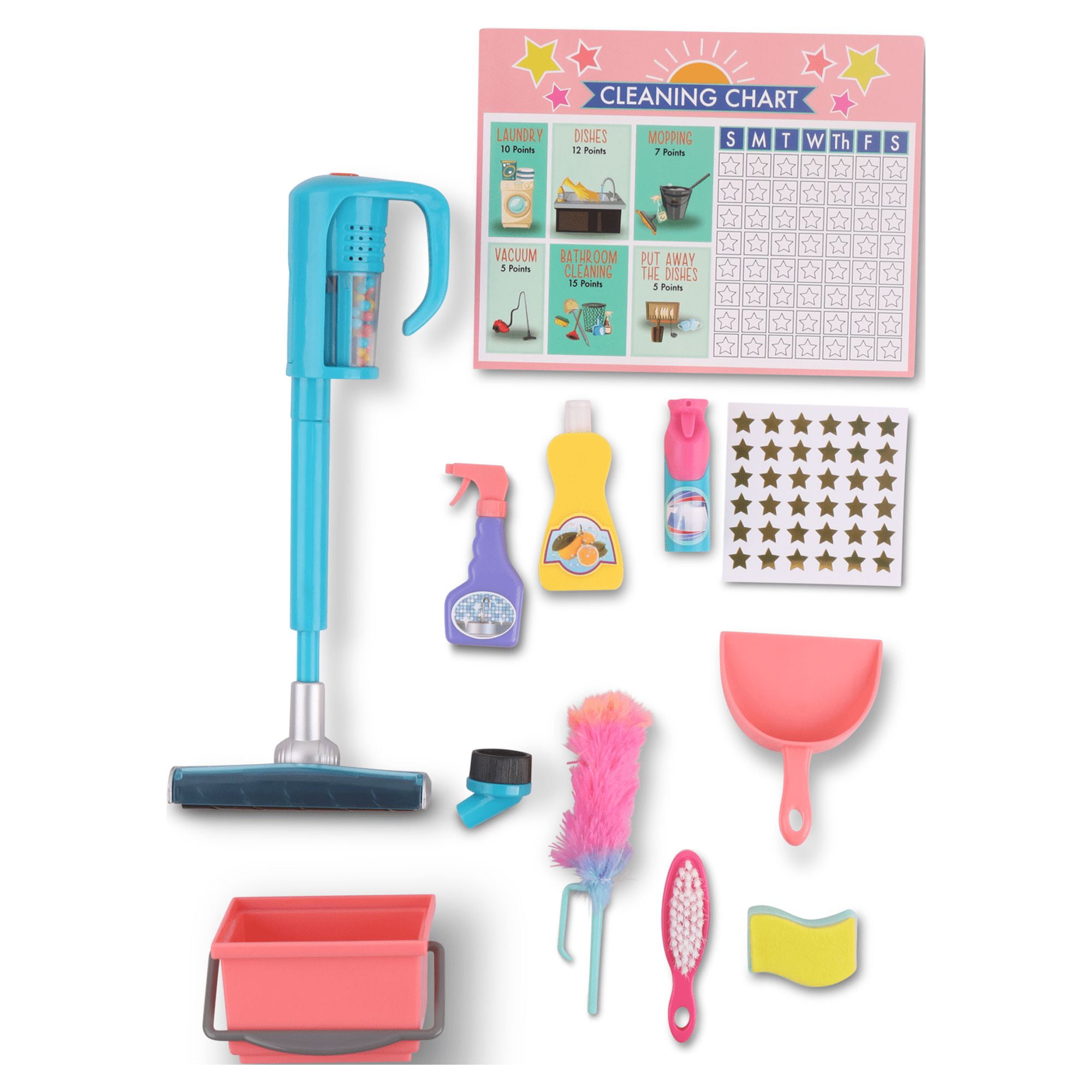 My Life As Saturday Chores Playset for 18 Dolls - 12 Pieces