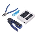 thumbnail image 4 of DEWIN Kit De Herramientas De Engarzado RJ45, Kit De Herramientas De Engarzado RJ45, Engarzador Ethernet Todo En Uno para Engarzado De Conectores Modulares Cat5e Cat6 Cat6a 8P8C, 4 of 7