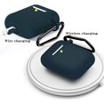 thumbnail image 3 of For Airpods Case Compatible With Airpods 1 & 2 Front Led Visible Case Cover Skin With Carabiner Scratch-Resistant Case-Dark Blue, 3 of 6