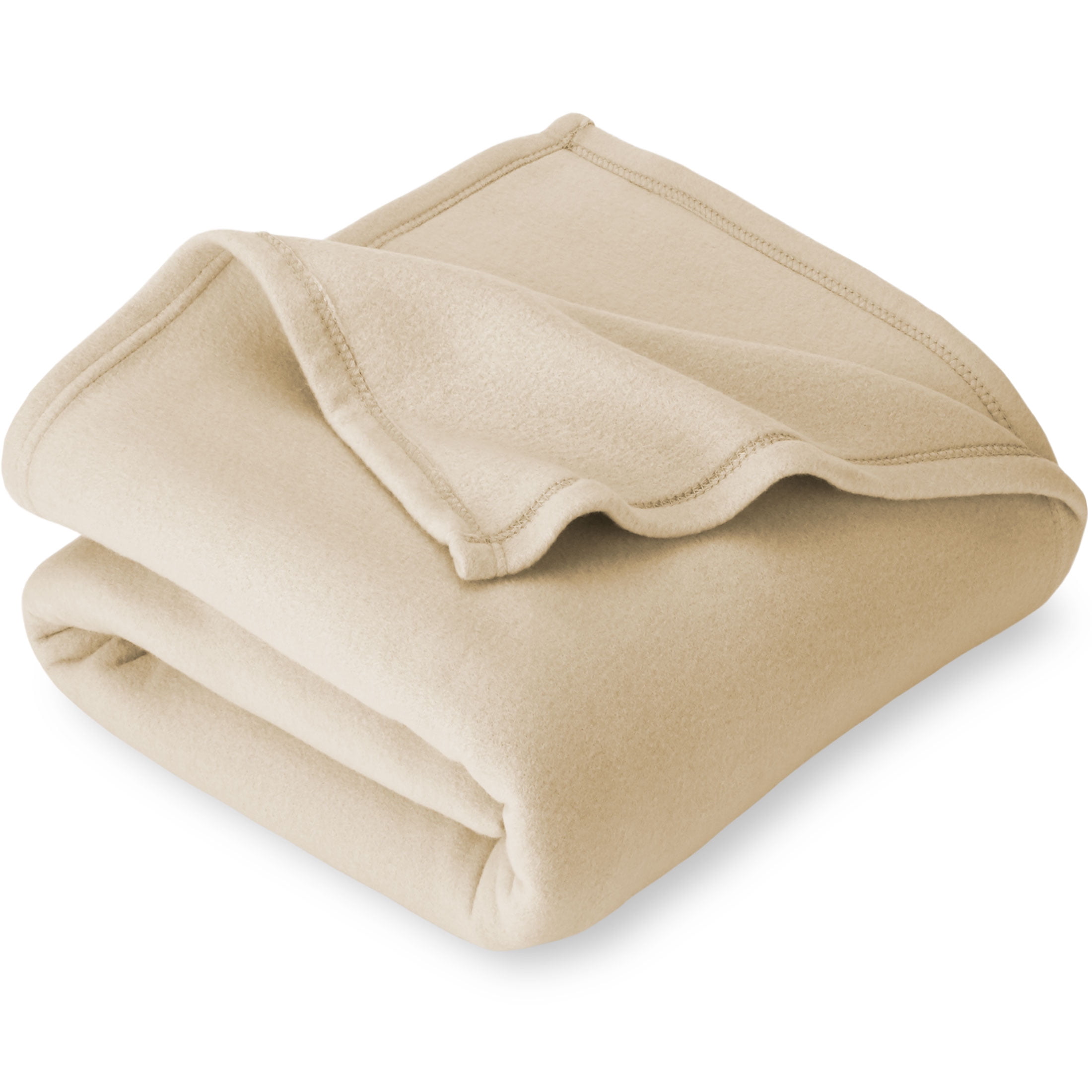 Bare Home Polar Fleece Bed Blanket (King, Oyster)