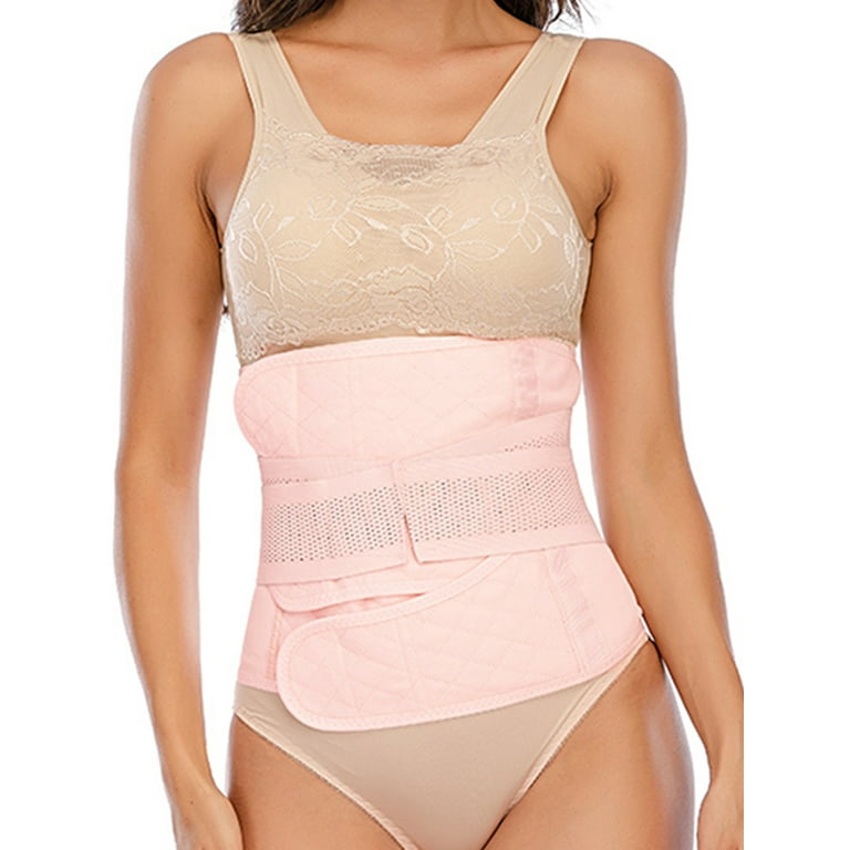 LELINTA Postpartum Belly Wrap C Section Recovery Belt Belly Band Binder Back  Support Waist Shapewear Women Postpartum Girdle Corset Size  S-XL/White/PiLELINTA 