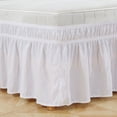thumbnail image 2 of Solid Color Elastic Bed Skirt Wrinkle Free Dust Ruffle for Twin Queen King US Size, 2 of 5
