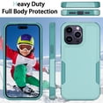 thumbnail image 6 of NIFFPD iPhone 14 Pro Case with Screen Protector（Anti Spy Privacy）, Shockproof Full Coverage Protective Cover Phone Case for iPhone 14 Pro 6.1" Green, 6 of 6