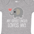 thumbnail image 4 of Inktastic My Great Uncle Loves Me Boys or Girls Baby Bodysuit, 4 of 5