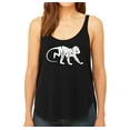 thumbnail image 1 of LA Pop Art Women's Premium Word Art Flowy Tank Top - Monkey Business, 1 of 2