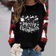 thumbnail image 1 of Pntutb moda mujer estampado cuello redondo pulóver tops manga larga cómoda blusa sudadera Pntutb Pntutb-8513, 1 of 6