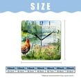 thumbnail image 2 of 12 Inch Wall Clock Battery Operated Square Clock Decorative for Office, Kitchen, Outdoor, Living Room，Farm Hen and Chicks in Yard Colorful, 2 of 4