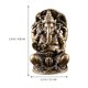 thumbnail image 2 of Exquisita figura de Ganesha, adorno religioso de Ganesha, artesanía de latón, decoración de Ganesha, 2 of 6