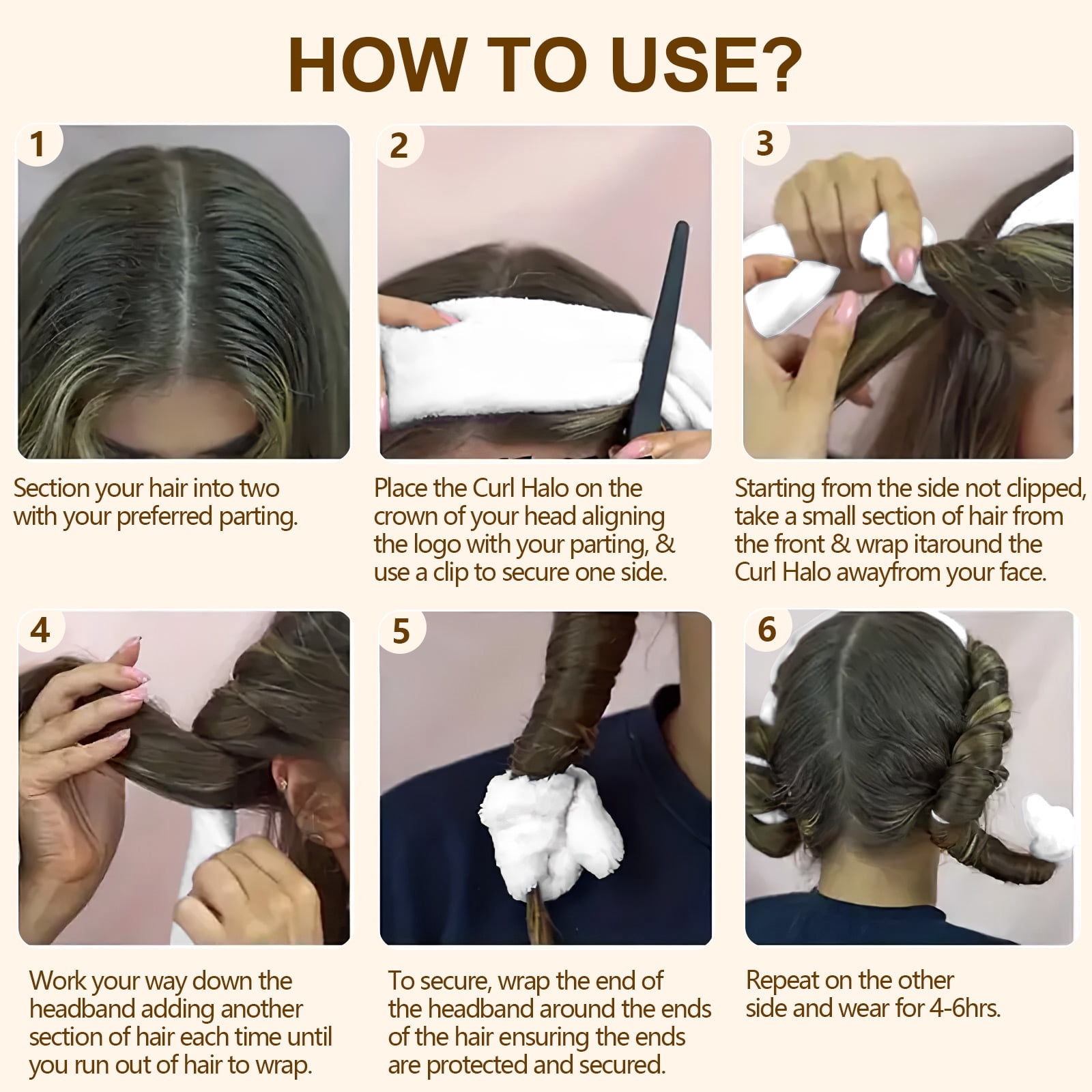 Satin Heatless Hair Curler, Lazy Natural Soft Wave DIY Heatless Curls for Sleep in Overnight, for All Hair Types, White
