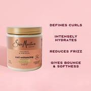(2 pack) SheaMoisture Curl Enhancing Smoothie Hair Cream for Thick, Curly Hair Coconut and Hibiscus Sulfate Free and Paraben Free Curl Cream, 20 oz