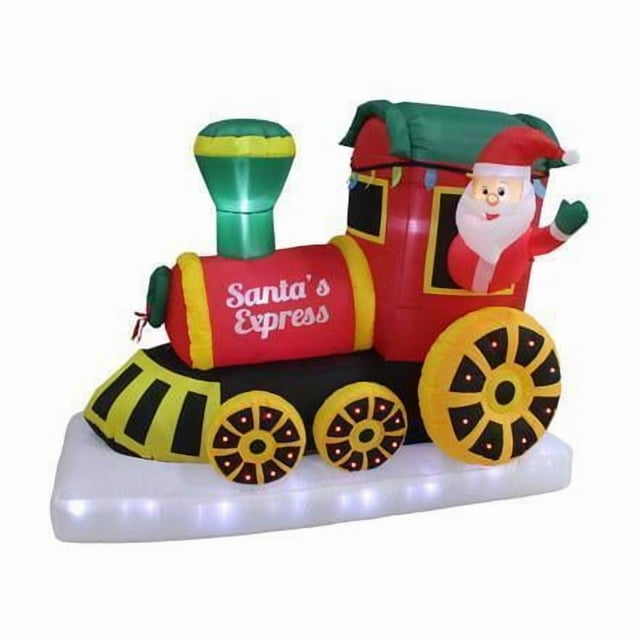 TRAIN Gonflable du Père Noël 6 Pouces (Lot de 4)