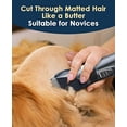 thumbnail image 2 of Quiet Cat Clippers for Matted & Long Hair, 2-Speed Cordless Pet Shaver Grooming Kit for Cats, Small Dogs & Animals (Blue), 2 of 7