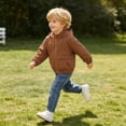 thumbnail image 6 of MexChoioe Boys Solid Color Hooded Sun Protection Jacket Quickly Dry Breathable Lightweight Elastic Cuff Kids Outdoor Wind Coat for Boys, 6 of 6