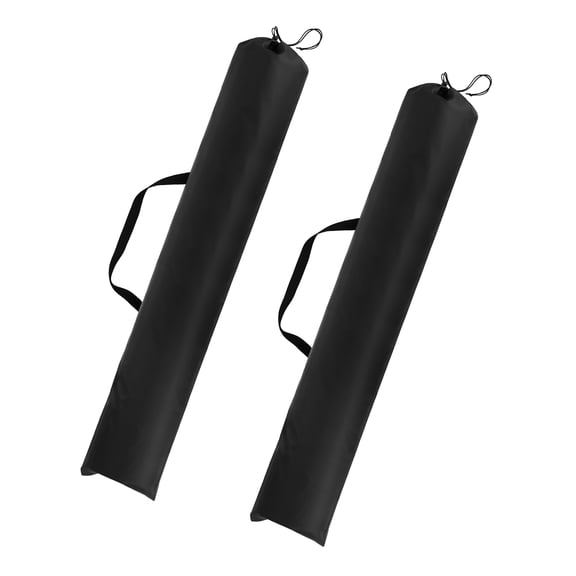 Camping Chair Bag Replacement, Folding Chair Carry Bag Tear-Resistant Portable with Shoulder Strap & Drawstring 49 x 10" & 2Pcs & Black - Fit for (Camp Chairs/Hammock/Tripod)