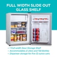 thumbnail image 4 of BLACK+DECKER BCRK25V 2.5 cu. ft. Energy Star Refrigerator with Freezer, Silver, 4 of 7
