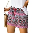 thumbnail image 2 of Fantaslook Womens Casual Shorts Elastic Waist Drawstring Shorts Pants with Pockets Summer Beach Floral Shorts, 2 of 8