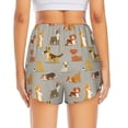thumbnail image 4 of Xecao's Cute Dog for a double-layer running short for women, perfect for gym, tennis, and more, featuring a convenient pocket., 4 of 9
