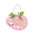 thumbnail image 3 of Letrero de para puerta de Pascua con luz para colgar en , feliz Pascua, batería para , hogar, casa de , , Rosa Sunnimix Signo de puerta de Pascua, 3 of 8