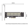 thumbnail image 5 of M.2 NVMe SSD to PCIe 4.0 Adapter Card 鈥?PCIe X4/X8/X16 Expansion for High-Speed Data Transfer green, 5 of 5