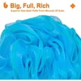 thumbnail image 3 of Shower Bath Sponge XL 75g Soft Shower Loofahs Balls for Body Wash Men Women Bathroom Accessories, 1 Pack, Blue-Green, 3 of 5