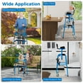 thumbnail image 2 of Giantex Folding Walker, 450 Lbs Foldable Standard Walker, Lightweight Walking Mobility Aid for Seniors, Handicap, Disabled, Navy, 2 of 6