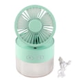 thumbnail image 1 of Mini ventilador enfriado por agua, ventilador enfriador de escritorio pequeño plegable, ventilador eléctrico de niebla pulverizada ABS USB para el hogar, biblioteca, oficina, verde, 1 of 10