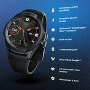 Ticwatch S2, Waterproof Smartwatch with Build-in GPS for Outdoor Activities, Wear OS by Google, Compatible with Android and iOS (Midnight)