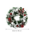 thumbnail image 3 of TUITOONM Pinecone Wreath Christmas Decoration Door Hanging Window Decoration With Lettering Plaques Hanging Christmas Garland Party Display Pendant, 3 of 5