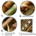 thumbnail image 3 of Designart "Close-Up Of The Bamboo Field I" Bamboo Floater Framed Wall Art Living Room, 3 of 5