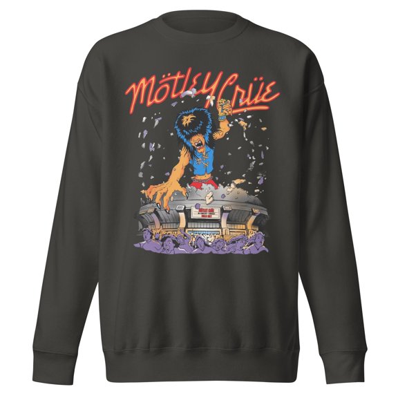 Motley Crue Allister Dome Jumbo Print Unisex Sweatshirt - Black - Small