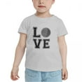thumbnail image 2 of Tennis Love Cute Toddler T-Shirts for Boys Girls (Gray, 3T), 2 of 5