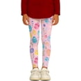 thumbnail image 2 of Girl's Pants Easter Print Tights Stretchy Athletic Leggings Soft Base Layer Trousers, 2 of 5