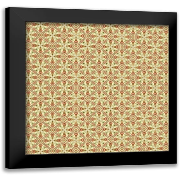 Allen, Kimberly 12x12 Black Modern Framed Museum Art Print Titled - Lets Travel Pattern 2